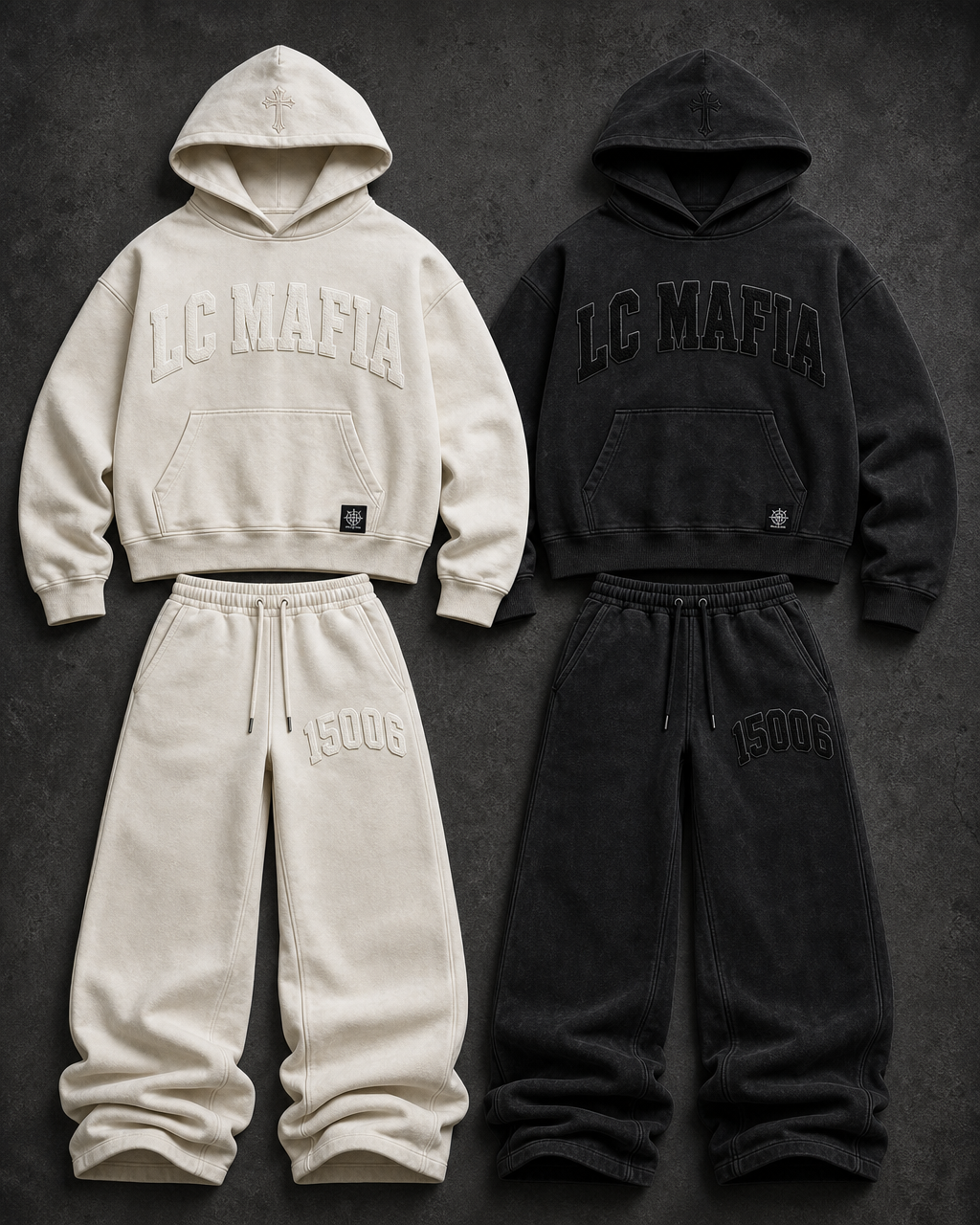 Chándal LC MAFIA 15006 en blanco y negro — próximamente